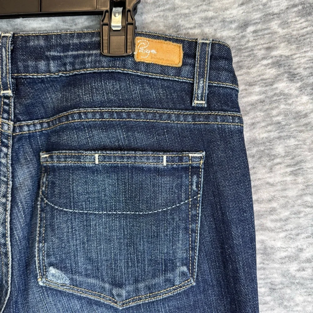 PAIGE Laurel Canyon Bootcut Denim Jeans Dark Blue Size 30 / 10 EUC - Picture 12 of 16